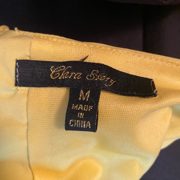 Clara Story Yellow Springtime Dress - Picture 3 of 3